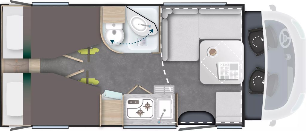 Bild 1: Chausson Teilintegrierte 627 Titanium Line